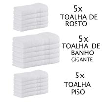 Jogo Toalhas Gigante Para Hotel 20 Peças Branco Buddemeyer