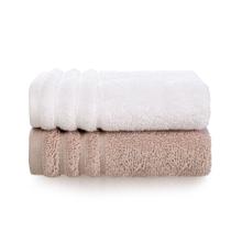 Jogo Toalhas Lavabo 2 Peças Imperiale 100% Algodão 30x50cm Trussardi Cor:Branco Soft Rosé