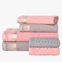 Jogo Toalhas Luxo 6 Peças 2 Banho 2 Rosto 2 Piso Berlim Jogo Toalhas Luxo 6 Peças 2 Banho 2 Rosto 2 Piso Berlim