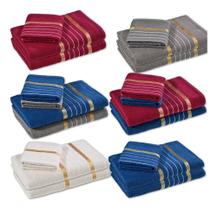 Jogo Toalhas Luxo Gigante (2 Banho E 2 Rosto) Toa ul E Vin Jogo Toalhas Luxo Gigante (2 Banho E 2 Rosto) Toa ul E Vin