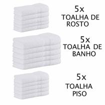 Jogo Toalhas para Hotel Macia 20 peças Branca Buddemeyer