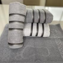 Jogo Toalhas Premium 100% Algodão 2 Banho + 1 Rosto + 1 Piso