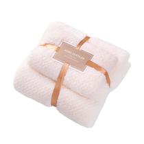 Jogo Toalhas Rosto e Corpo Macias de Qualidade Presenteável Bege - 70x140 e 35x75