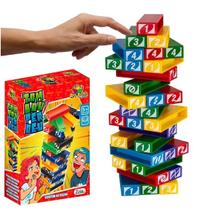 Jogo Tombou Perdeu de Blocos Art Brink com 45 peças Jogo Tombou Perdeu de Blocos Art Brink com 45 peças