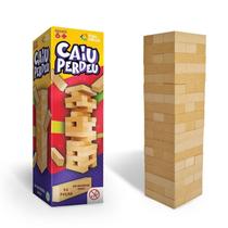 Jogo Torre De Blocos Caiu Perdeu Madeira Pais & Filhos