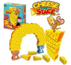 Jogo Torre De Empilhar 20 Blocos De Queijo Educativo
