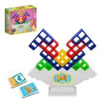 Jogo Torre De Equilíbrio Blocos Tetris Diversão Garantida