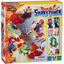 Jogo Torre do Equilibrio Super Mario Shaky Tower com Bonecos - Epoch 7356