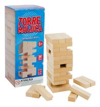 Jogo Torre Maluca Madeira 40 Blocos Classico