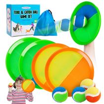 Jogo Toss and Catch Ball Innotoys, ideal para crianças de 4 a 8 anos Jogo Toss and Catch Ball Innotoys, ideal para crianças de 4 a 8 anos