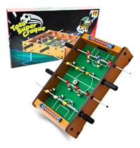 Jogo Totó Pebolim Super Craque Mini Mesa De Futebol Portátil
