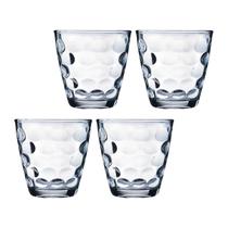 Jogo Transparente Redondo Bangkok 4 Copos 250ML Vidro Suco Jogo Transparente Redondo Bangkok 4 Copos 250ML Vidro Suco