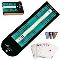 Jogo Travel Cribbage Dragonfly Escape dobrável com bolsa Jogo Travel Cribbage Dragonfly Escape dobrável com bolsa