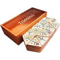 Jogo Triminó Edição Luxo Caixa de Madeira JP035 Ludens Spirit Jogo Triminó Edição Luxo Caixa de Madeira JP035 Ludens Spirit
