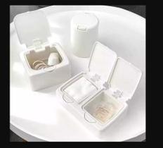 Jogo Trio De Porta Objetos Transparente Com Tampa Arrumação De Mesa Escritório Costura Manicure Kit Jogo Trio De Porta Objetos Transparente Com Tampa Arrumação De Mesa Escritório Costura Manicure Kit