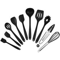 Jogo Utensílios Cozinha 10 Peças Silicone