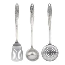 Jogo Utensilios Cozinha 3 peças Cabo em Aço c/ Alça Nylon Jogo Utensilios Cozinha 3 peças Cabo em Aço c/ Alça Nylon