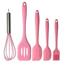 Jogo Utensílios Cozinha 5 Peças Silicone