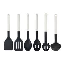 Jogo Utensilios Cozinha Completo 6 Peças Branco KitchenAid