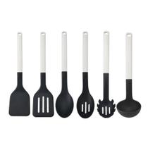 Jogo Utensilios Cozinha Completo 6 Peças Branco KitchenAid