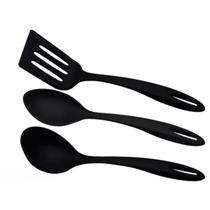 Jogo Utensílios de Cozinha 3 Peças Nylon Preto Tramontina Jogo Utensílios de Cozinha 3 Peças Nylon Preto Tramontina