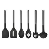 Jogo Utensilios de Cozinha Completo 6 Peças Cinza KitchenAid