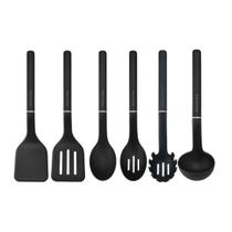 Jogo Utensilios de Cozinha Completo 6 Peças Preto KitchenAid Jogo Utensilios de Cozinha Completo 6 Peças Preto KitchenAid