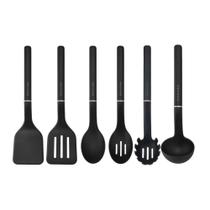 Jogo Utensilios de Cozinha Completo 6 Peças Preto KitchenAid