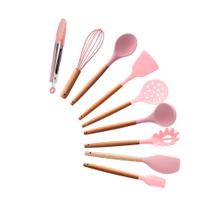 Jogo Utensílios de Cozinha Lyor Charmy Silicone 9 Peças