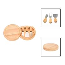 Jogo Utensílios Para Queijo 3 Peças Com Suporte Tábua Jogo Utensílios Para Queijo 3 Peças Com Suporte Tábua