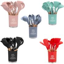 Jogo Utensílios Silicone 13 Peças Cozinha Material Resistente