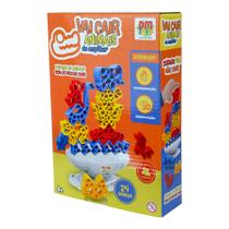 Jogo Vai Cair Animais de Empilhar 24 Peças Coloridas Educativo e Divertido