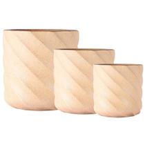 Jogo Vasos 3 Tamanhos Maragogi Bege Terrano Jogo Vasos 3 Tamanhos Maragogi Bege Terrano