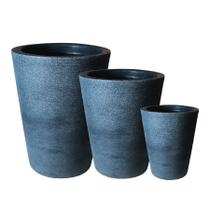 Jogo Vasos Luxo Plantas Casa Jardim Decoração 3 Tamanhos