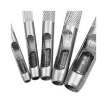 Jogo Vazador Furador de Couro Cinto Eva Papel Papelão 3mm a 8mm 5 Peças Jogo Vazador Furador de Couro Cinto Eva Papel Papelão 3mm a 8mm 5 Peças