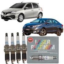 Jogo vela ignição toyota yaris etios 1.3 1.5 16v 2016 em diante ngk iridium Jogo vela ignição toyota yaris etios 1.3 1.5 16v 2016 em diante ngk iridium