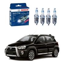 Jogo Velas Bosch Etios Cross 1.5 16v 2017 A 2018