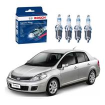 Jogo Velas Bosch Tiida Sedan 1.8 16v 2009 A 2013 Jogo Velas Bosch Tiida Sedan 1.8 16v 2009 A 2013