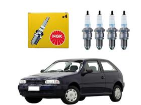 Jogo velas ignição ngk volkswagen gol 1.0 8v álcool 1997 a 2000