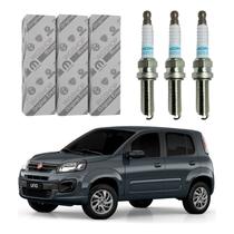 Jogo Velas Mopar Fiat Uno 1.0 6v 3 Cilindros 2017 A 2021 Jogo Velas Mopar Fiat Uno 1.0 6v 3 Cilindros 2017 A 2021