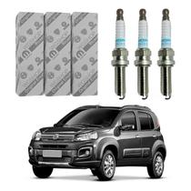 Jogo Velas Mopar Fiat Uno Way 1.0 6v 3 Cilindros 2017 A 2019 Jogo Velas Mopar Fiat Uno Way 1.0 6v 3 Cilindros 2017 A 2019