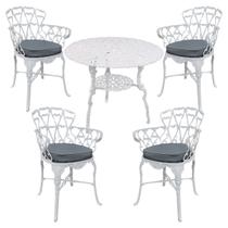 Jogo Viena 4 Cadeiras Almofada Várias Cores Jardim Piscina