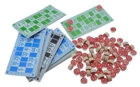 Jogo Vispora Bingo Loto Cartelas Pedras Em Madeira