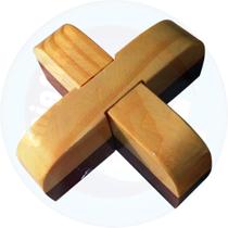 Jogo x de madeira pinus