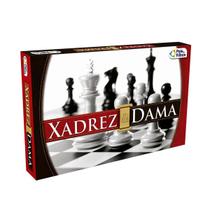 Jogo Xadrez & Dama Tabuleiro Pais e Filhos Jogo Xadrez & Dama Tabuleiro Pais e Filhos