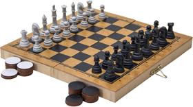 Jogo xadrez e dama colegial - carlu brinquedos
