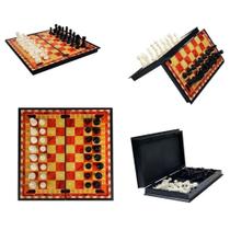 Jogo Xadrez Portátil Tabuleiro Profissional Dobrável Magnético C/ Imã Pronta Entrega