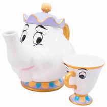 Jogo Xícara 200ml Chip e Bule 1000ml Madame Samovar Bela E A Fera - Disney Jogo Xícara 200ml Chip e Bule 1000ml Madame Samovar Bela E A Fera - Disney