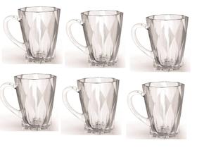 Jogo Xícara Café Chá Orio 6 Peças 210 Ml