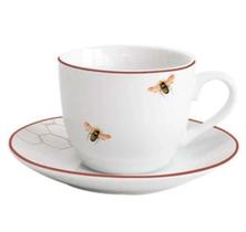 Jogo Xícara e Pires para Chá Abelha em Porcelana 220ml LHermitage 12 Peças Jogo Xícara e Pires para Chá Abelha em Porcelana 220ml LHermitage 12 Peças